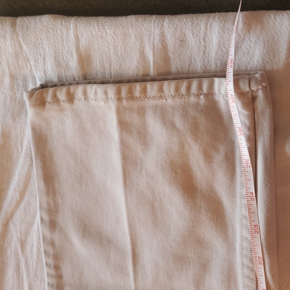 Bill Blass Jeans Stretch Perfect Fit Sz 6 Cream High Waisted Jeans - Picture 11 of 12